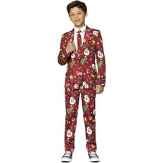 146/152 Øvrige sæt OppoSuits Suitmeister Boys Christmas Red Icons Light Up - Red Icons