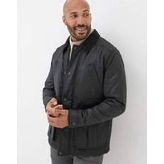 Fatface Hawker Waxed Jacket Washed Black TALL