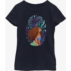 Children's Clothing BoxLunch Disney The Little Mermaid Live Action Ariel Sea Plants Portrait Youth Girls T-Shirt NAVY