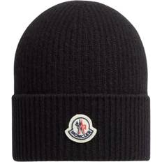 Moncler Huer Moncler Blend Beanie Hat Tilbehør Herre - Sort