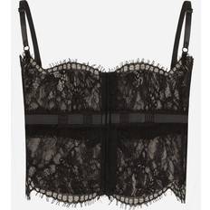 Dolce & Gabbana Ondergoed Dolce & Gabbana Chantilly Lace Bralette Top Schwarz