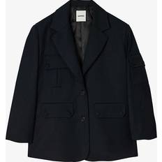 Azul Blazers Sandro Single-Breasted Blazer blue