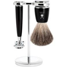 Mühle Accessori per la rasatura Mühle Rytmo Black Fiber & Safety Razor Shaving Set