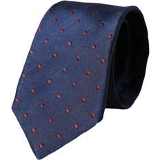 Dolce & Gabbana Blue Ties Dolce & Gabbana Blue Polka Dot 100% Silk Adjustable Men Tie