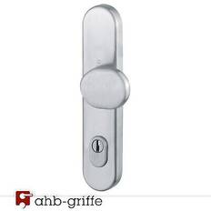 Manillas de puerta Hoppe Sicherheitsknopfschild E86G/3332ZA Za Edelstahl Matt Kombi-Schutz 10/92 mm - Silber 1Stk.