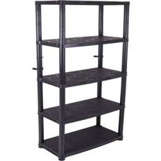 B&Q Shelves B&Q 5 Shelf Plastic Unit 1850 mm 1200 mm 400 mm Shelving System