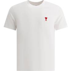 Ami Paris Ven Af Hjerte Bomuld T-Shirt - Hvid