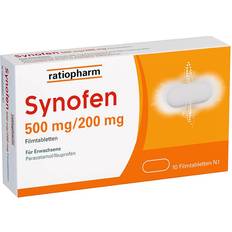 Ibuprofen Rezeptfreie Arzneimittel Synofen 500 mg/200 mg 20 Stk. Tablette