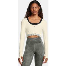 Brun - Herre Toppe Under Armour T-shirt Pjt Rck LS Workout Top-BRN 1386443-273 Størrelse
