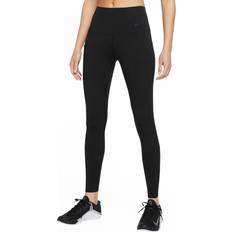 Nylon - Vrouw Panty's Nike Universa Lange Legging Met Hoge Taille - Zwart/Offwhite