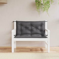 Hynder Havebænke vidaXL Hynder Til 2 Stk 100x50x7 cm Oxfordstof Antracitgrå Havebænk