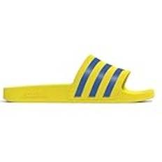 adidas Adilette Aqua Slides - Yellow/Bright Royal