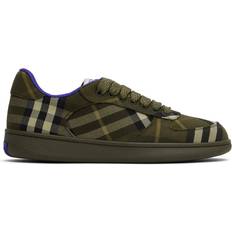 Burberry Check Sneakers Snörning Rund Tå Platt Sula - NEW