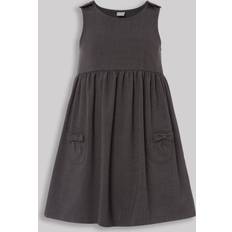 Polo Collar Dresses Tu Grey Bow Pocket Pinafore Dress