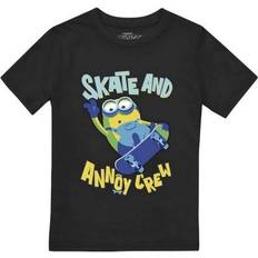 MINIONS Boys Skate Crew T-Shirt - Black