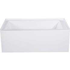 Overfill Protection Built-In Bathtubs Kingston Brass Aqua Eden (3207229921) 137.2x76.2