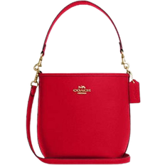 Coach City Bucket Bag - Pebbled Leather/Gold/Bold Red
