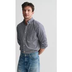 Gant Grey Shirts Gant Shirt Twill Gingham Navy Blue