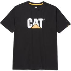 Cat Trademark Logo T-Shirt - Black