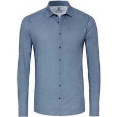 DESOTO Shirt Kent Print Dark Blue
