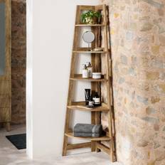 Dunelm Wall Shelves Dunelm Corner Ladder Mango Wood Effect Wall Shelf