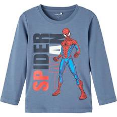 Spindelmannen T-shirts Barnkläder Spider-man Oberteil Mit Langen Ärmeln