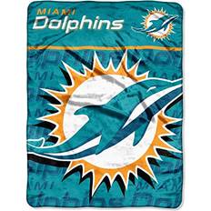 Textiles Northwest NFL Miami Dolphins "Livin Large" Micro Raschel Throw Blanket, 46" x 60" Multi Color Blankets (152.4x)