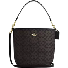 Coach City Large Bucket Bag In Signature Canvas - Gold