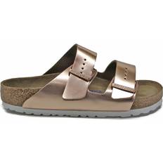 Sandalias Birkenstock Arizona Soft Footbed Leather Women's Slide Sandals