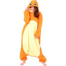 Pokémon Adult Charmander Kigurumi Orange Yellow One Size