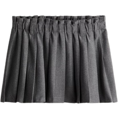 Elastane/Lycra/Spandex - Women Skirts H&M Pleated Mini Skirt - Grey Marl