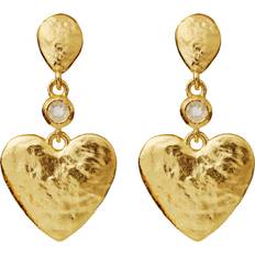 Pierre de Lune Boucles d'oreilles Maanesten Adeleide Earrings - Gold/Transparent