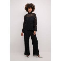CULTURE Blusar CULTURE Cuima Lace Blouse Dam Långärmade Blusar - Black