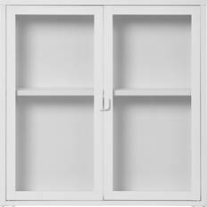 Steel - White Glass Cabinets House Nordic Brisbane White Glass Cabinet