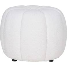 House Nordic Paisley Puf Ø48 cm Off-White Siddepuf