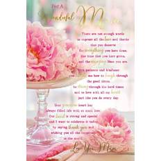 Kingfisher mum birthday greeting card 9" x 6"