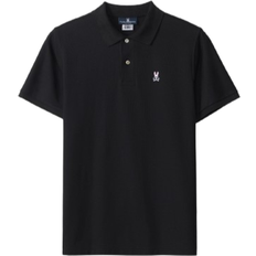 Psycho Bunny Mens Classic Pique Polo Shirt - Black