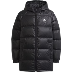 Adidas Junior Adicolor Elongated Down Jacket - Black/White