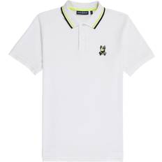 Psycho Bunny Mens Plano Pique Polo - White