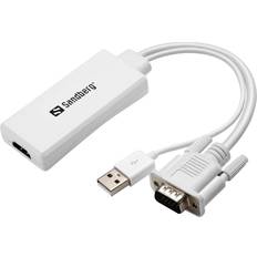 Sandberg HDMI 1.4 - USB A/VGA Adapter M-F