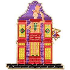Women Brooches Veishet (QHXZ1430) Playful Style Cartoon Geometric Building Room Brooches With Vibrant Finishes For Trendsetting Fashionistas