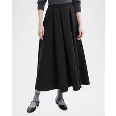 Clothing Theory Pleated Midi Skirt - Double Weave