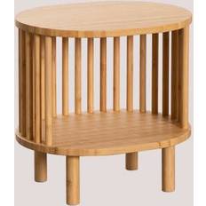 Round Bedside Tables Sklum Connery Natural Bedside Table 33x41.6cm