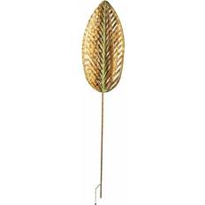 Fallen Fruits Verdigris Leaf Garden Stake - Multi