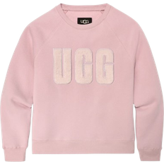 UGG Women's Madeline Fuzzy Logo Crewneck Top - Ashen Rose