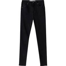 Bershka Højtaljede Skinny-Jeans - Black