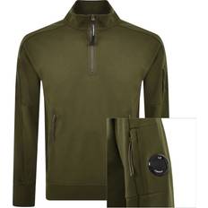 CP COMPANY Tops CP COMPANY Half Zip Sweatshirt - Brown/Green