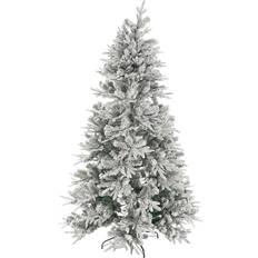 Julgran med belysning 120 Home ESPRIT Snowfall White Julgran 210cm