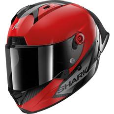 Red Motorcycle Helmets Shark Aeron-gp Blank Full Face Helmet Rot