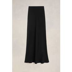 Ami Paris Skirts Ami Paris Flared Mid-Rise Maxi Skirt - Women - Black